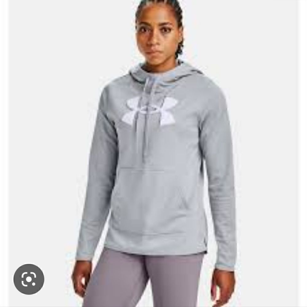 Under Armour nwt hoodie sweatshirt size med gray and white